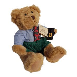 Russ Berrie Bears From The Past Winston Plush Bear Stuffed Animal Tie Briefcase